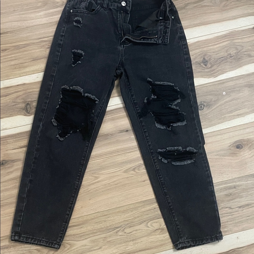 SHEIN Black Denim Pants